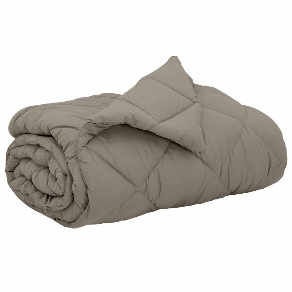 vidaXL All-Season Duvet Light Grey 240 x 260 cm Microfiber