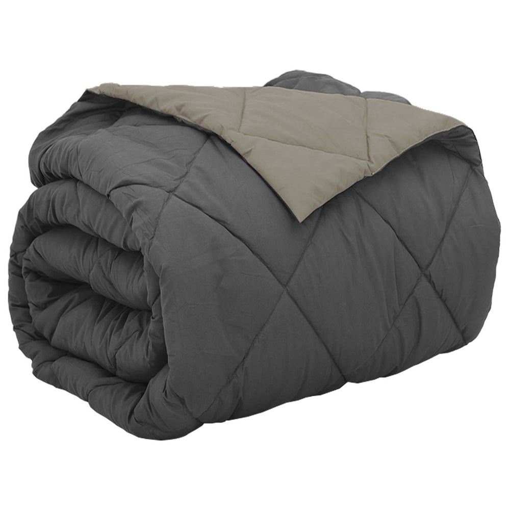 vidaXL All-Season Duvet Light Grey and Anthracite 200 x 240 cm
