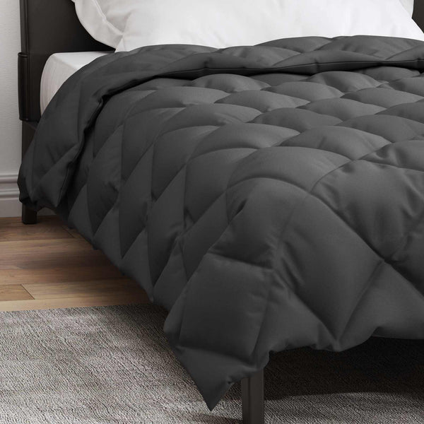 vidaXL Couette d'hiver anthracite 140 x 200 cm microfibre