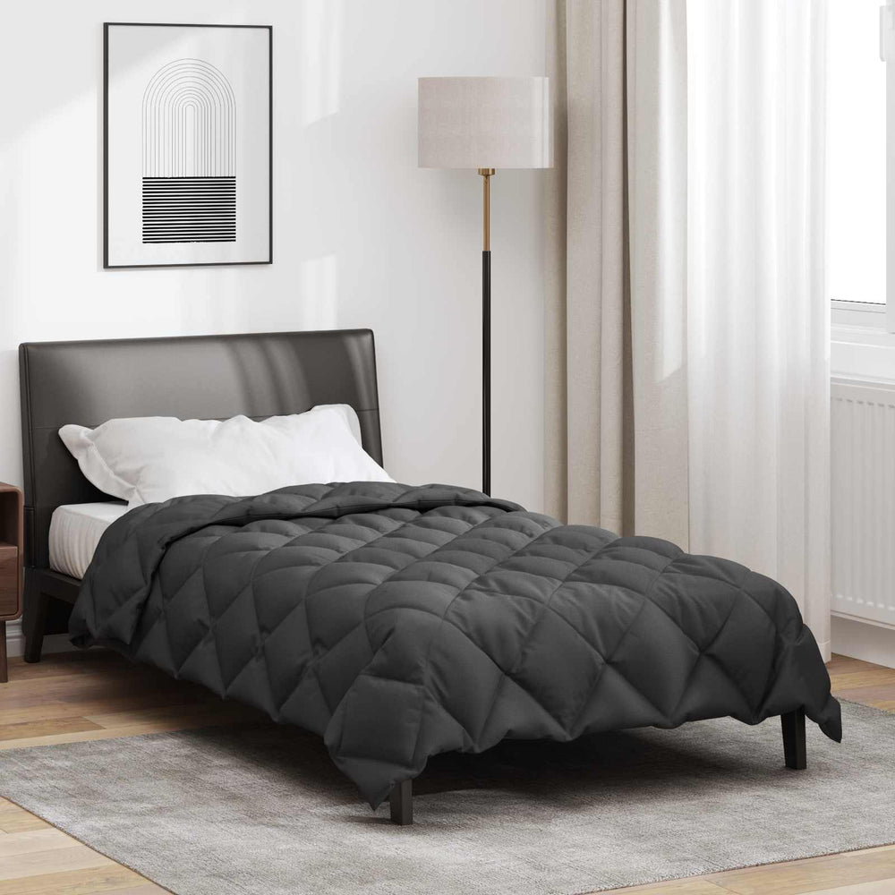 vidaXL Winter Duvet Anthracite 140 x 200 cm Microfiber