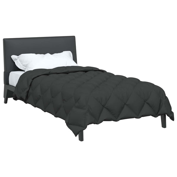 vidaXL Couette d'hiver anthracite 140 x 200 cm microfibre