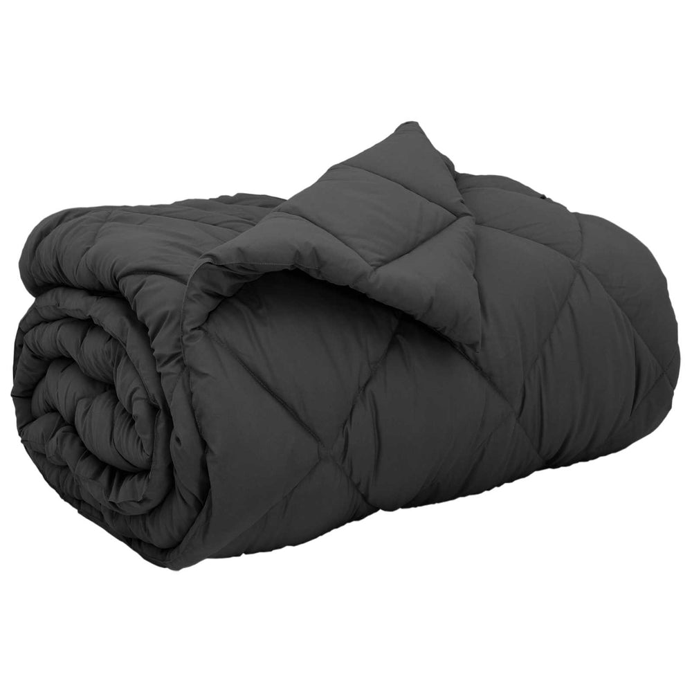 vidaXL Winter Duvet Anthracite 155 x 220 cm Microfiber