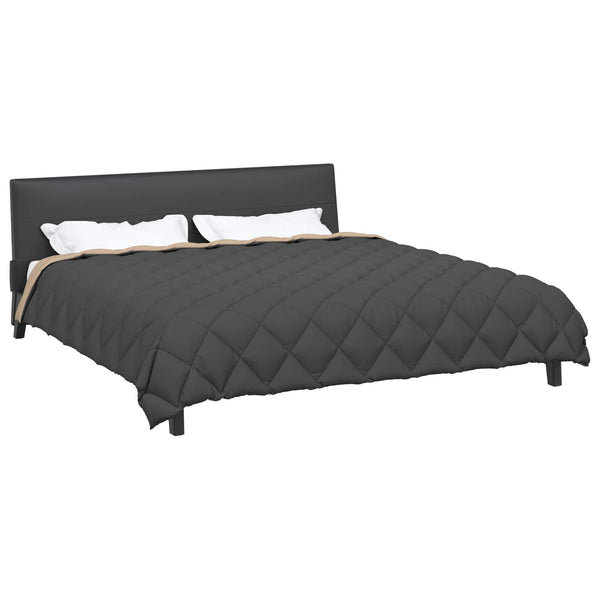Winterbettdecke Anthrazit Taupe 200x240 cm