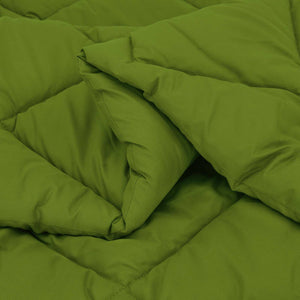 vidaXL Winter Duvet Green 135 x 200 cm Microfiber