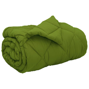 vidaXL Winter Duvet Green 135 x 200 cm Microfiber