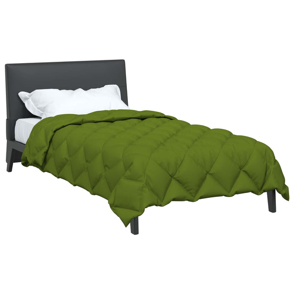 vidaXL Winter Duvet Green 135 x 200 cm Microfiber