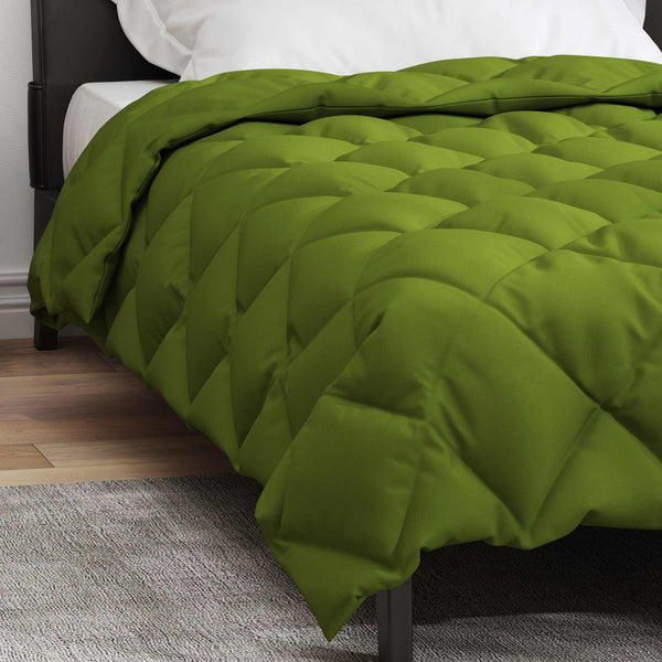 vidaXL Winter Duvet Green 140 x 200 cm Microfiber