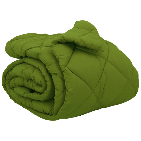 vidaXL Winter Duvet Green 240 x 260 cm Microfiber