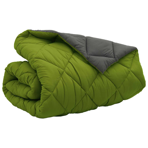 Winterbettdecke Grün Anthrazit 240x260 cm
