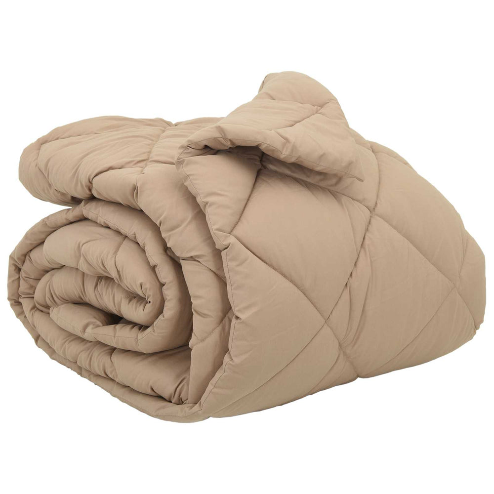 Winterbettdecke Taupe 200x200 cm Mikrofaser