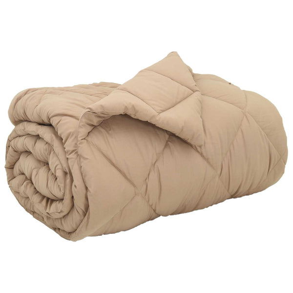 Winterbettdecke Taupe 135x220 cm Mikrofaser