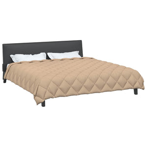 Winterbettdecke Taupe 220x240 cm Mikrofaser