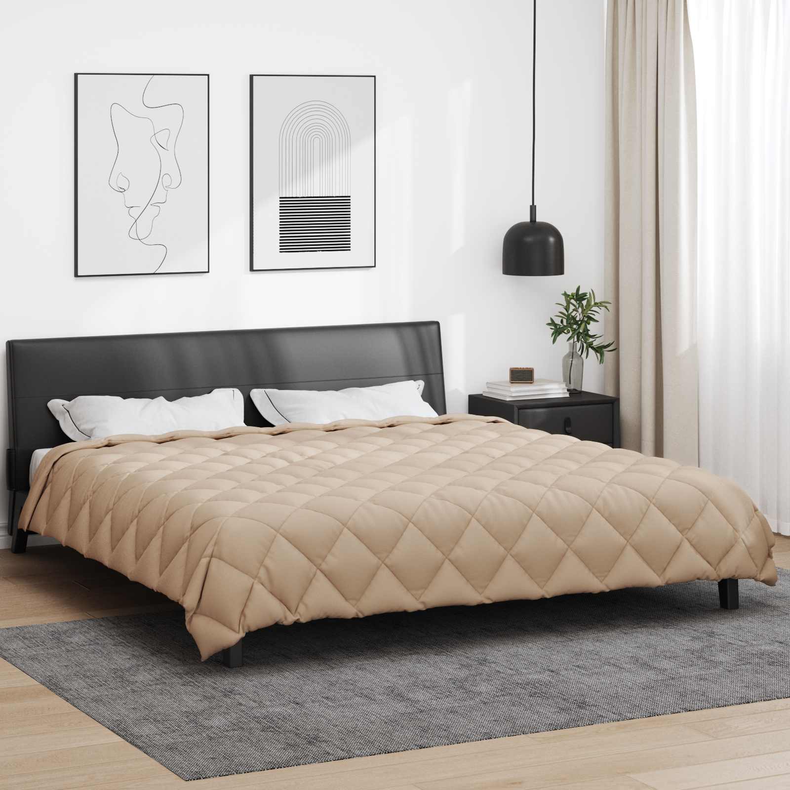 Winterbettdecke Taupe 240x260 cm