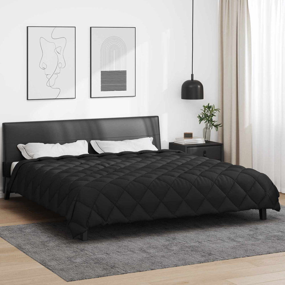 Schwarze Winterbettdecke 220x260 cm