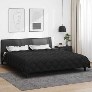 Winterbettdecke Schwarz Anthrazit 200x240 cm