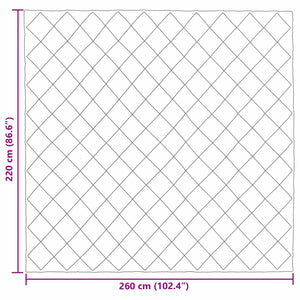 Winterbettdecke 220x260 cm Schwarz Anthrazit Mikrofaser