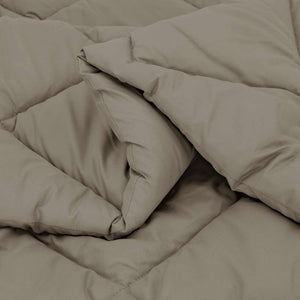 Couette d'hiver vidaXL gris clair 200 x 240 cm Microfibre