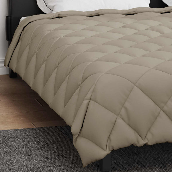Couette d'hiver vidaXL gris clair 200 x 240 cm Microfibre