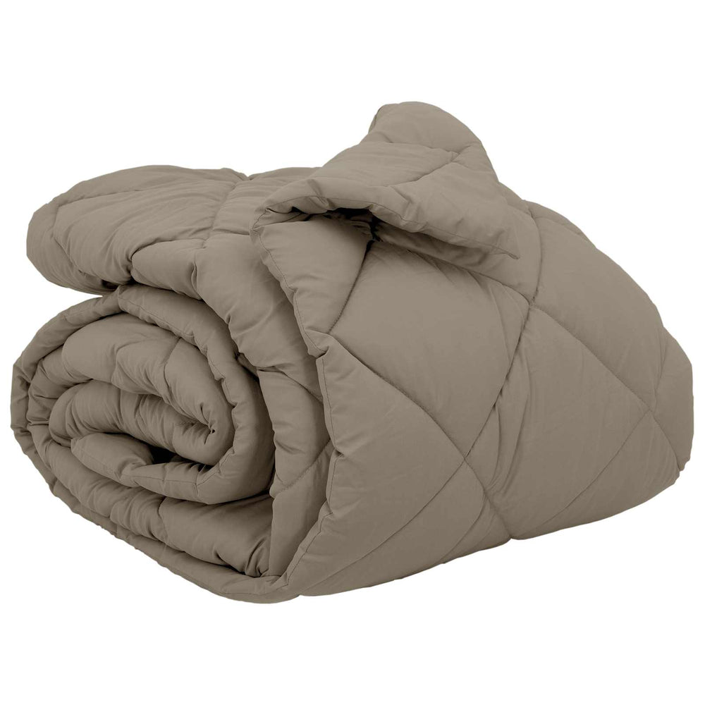 Couette d'hiver vidaXL gris clair 200 x 240 cm Microfibre