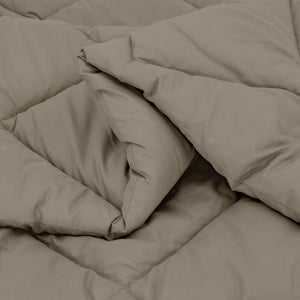 vidaXL Couette d'hiver Gris clair 140 x 220 cm Microfibre