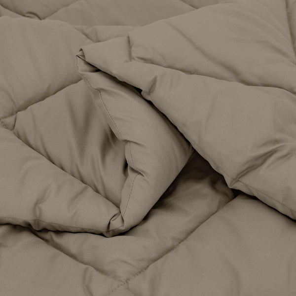 vidaXL Couette d'hiver Gris clair 140 x 220 cm Microfibre