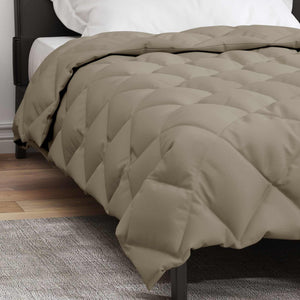 vidaXL Couette d'hiver Gris clair 140 x 220 cm Microfibre