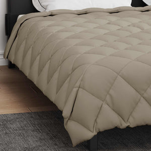 vidaXL Winter Duvet Light Grey 240 x 260 cm Microfiber