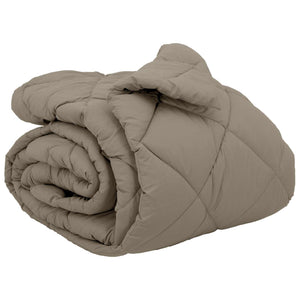 vidaXL Winter Duvet Light Grey 240 x 260 cm Microfiber