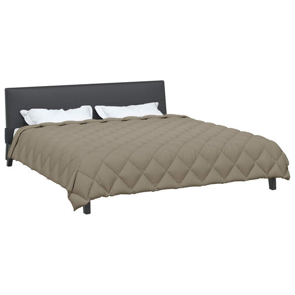 vidaXL Winter Duvet Light Grey 240 x 260 cm Microfiber
