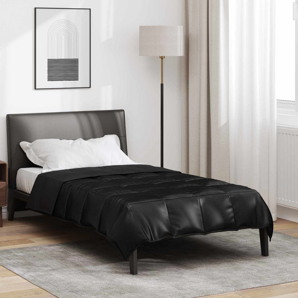 Schwarze Sommerdecke 135x220 cm