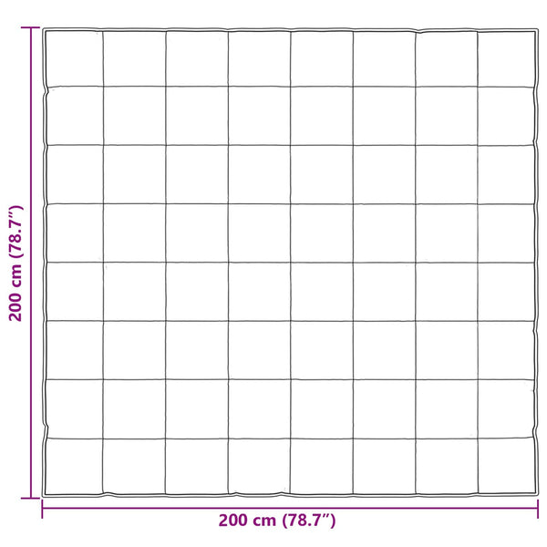 Schwarze Ganzjahresbettdecke 200x200 cm