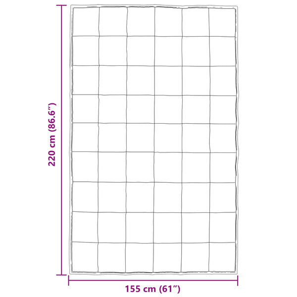 Ganzjahresbettdecke Silber 155x220 cm