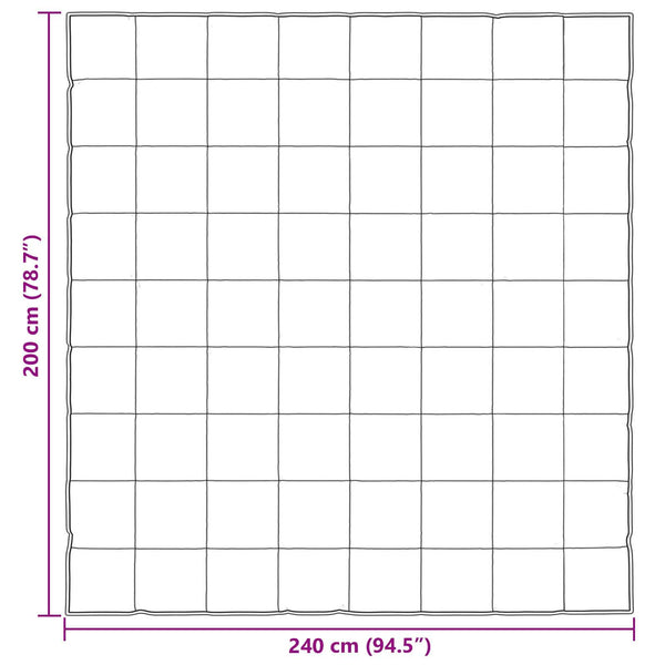 Goldene Winterbettdecke 200x240 cm
