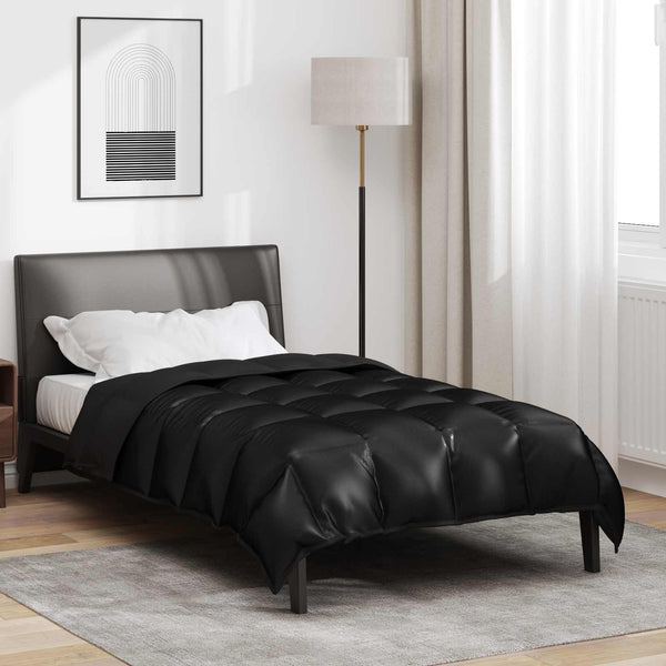 Schwarze Winterbettdecke 140x220 cm