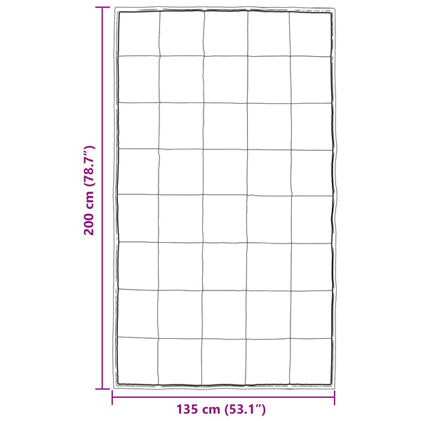 Winterbettdecke Silber 135x200 cm