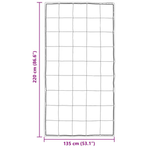 Winterbettdecke Silber 135x220 cm