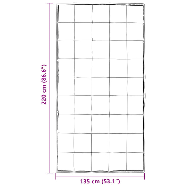 Winterbettdecke Silber 135x220 cm