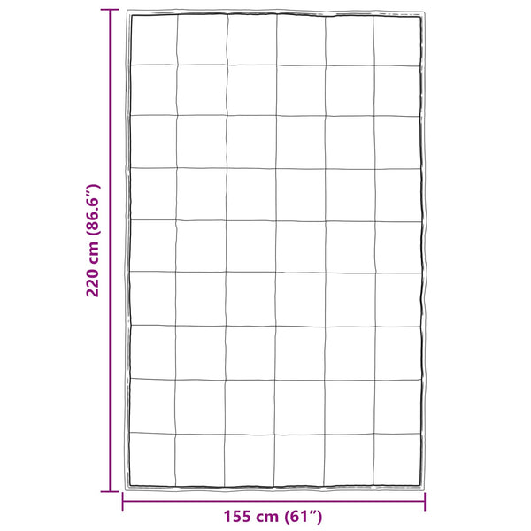 Winterbettdecke Silber 155x220 cm