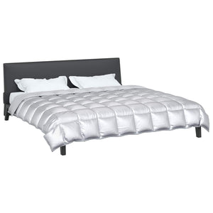 Winterbettdecke Silber 240x260 cm