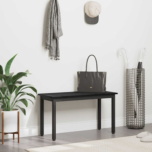 vidaXL Banc noir aspect chêne 80 x 35 x 45 cm Matériau à base de bois