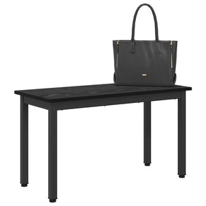 vidaXL Banc noir aspect chêne 80 x 35 x 45 cm Matériau à base de bois