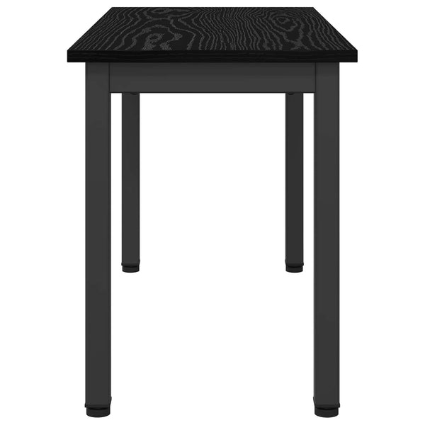vidaXL Banc noir aspect chêne 80 x 35 x 45 cm Matériau à base de bois