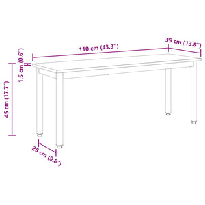 Bank Altholz 110 cm