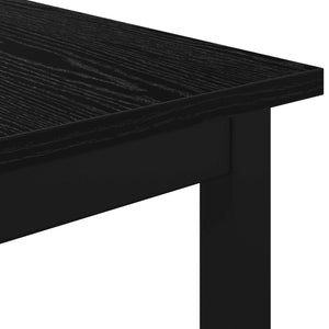 Bank Schwarz Eichen-Optik 160 cm