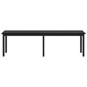 Bank Schwarz Eichen-Optik 160 cm