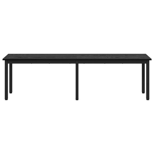 Bank Schwarz Eichen-Optik 160 cm