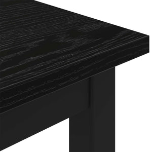 vidaXL Banc Noir effet Chêne 200 x 35 x 45 cm Bois d'ingénierie