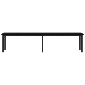 vidaXL Banc Noir effet Chêne 200 x 35 x 45 cm Bois d'ingénierie