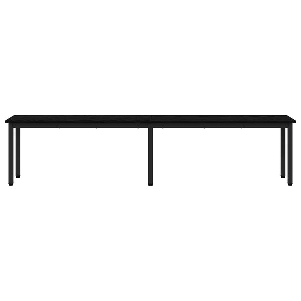 vidaXL Banc Noir effet Chêne 200 x 35 x 45 cm Bois d'ingénierie