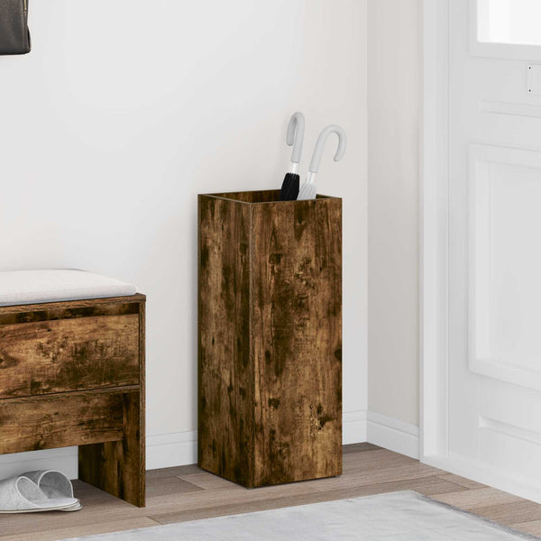 Holz Schirmständer Geräucherte Eiche